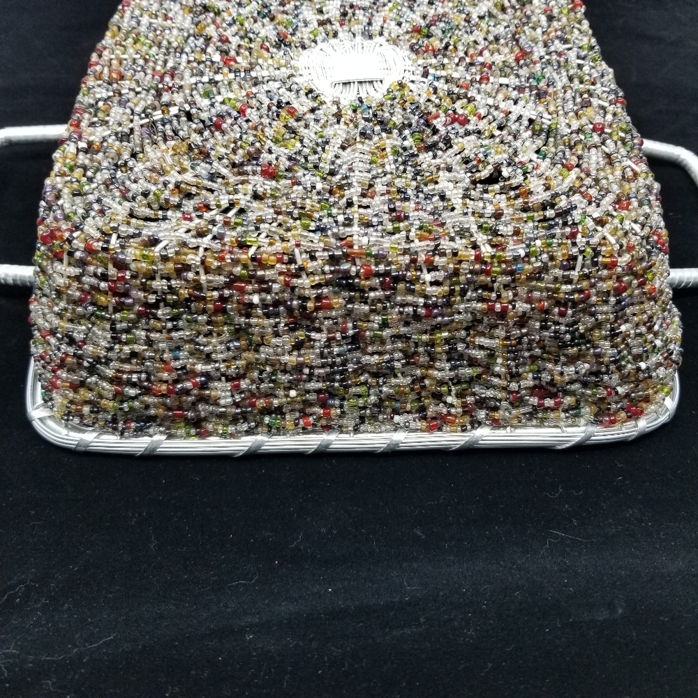 Handmade Square Aluminum Seed Bead Wire Basket - Picture 8 of 12